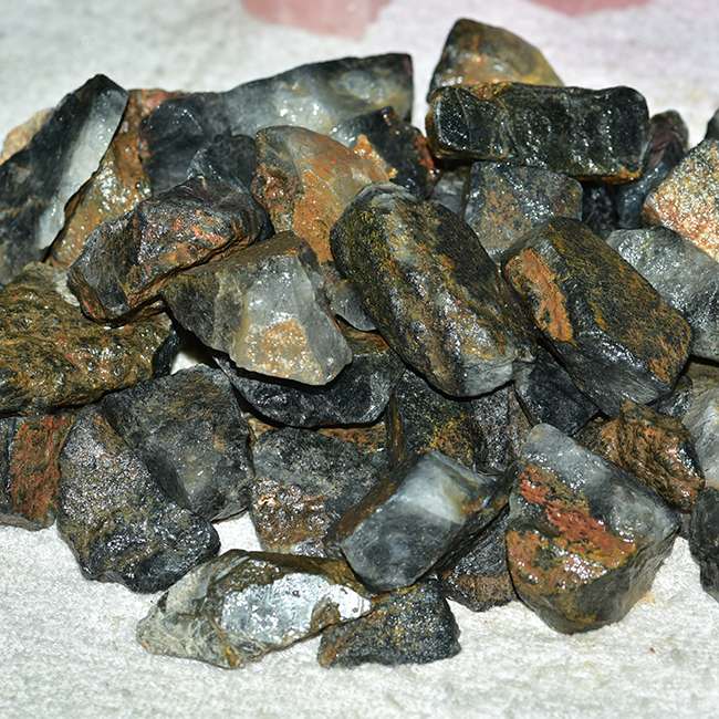 Natural Black Rutile Rough Raw Gemstone Supplier