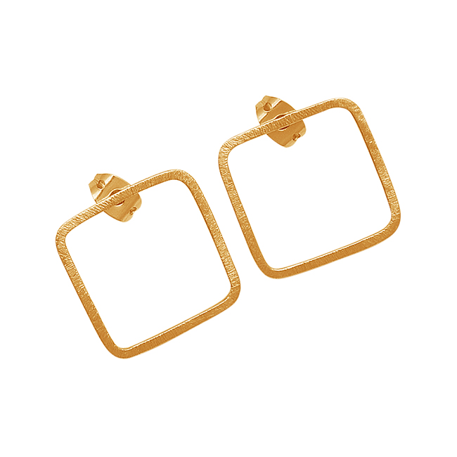Stud earrings gold plated silver Exporter