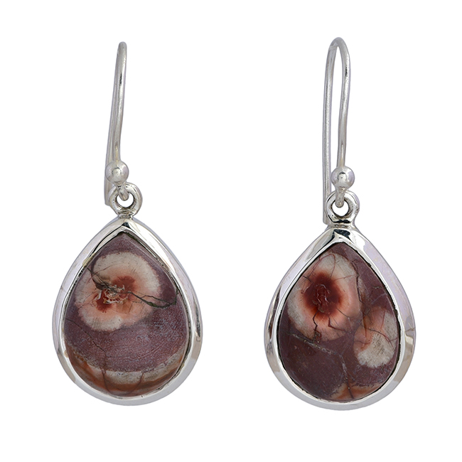 Polichrome Jasper 925 Solid Silver Dangle Earrings Exporter