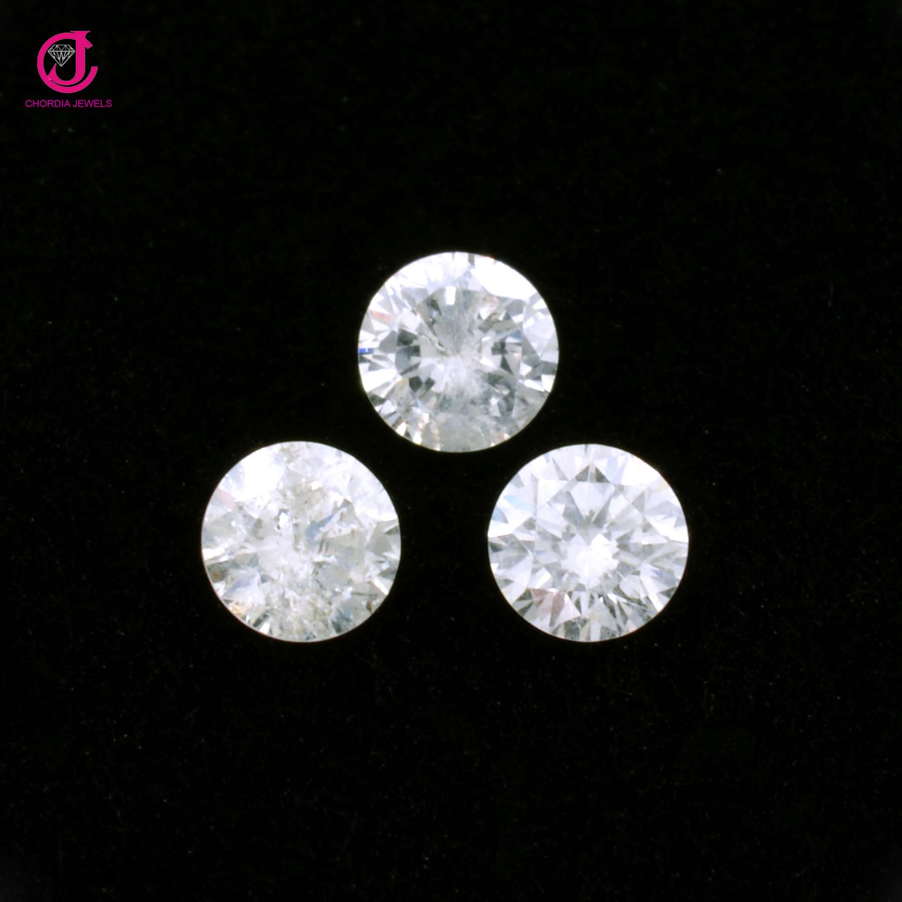 Pure White Diamond Clarity I-1 Color G Round Brilliant Cut Diamond Supplier