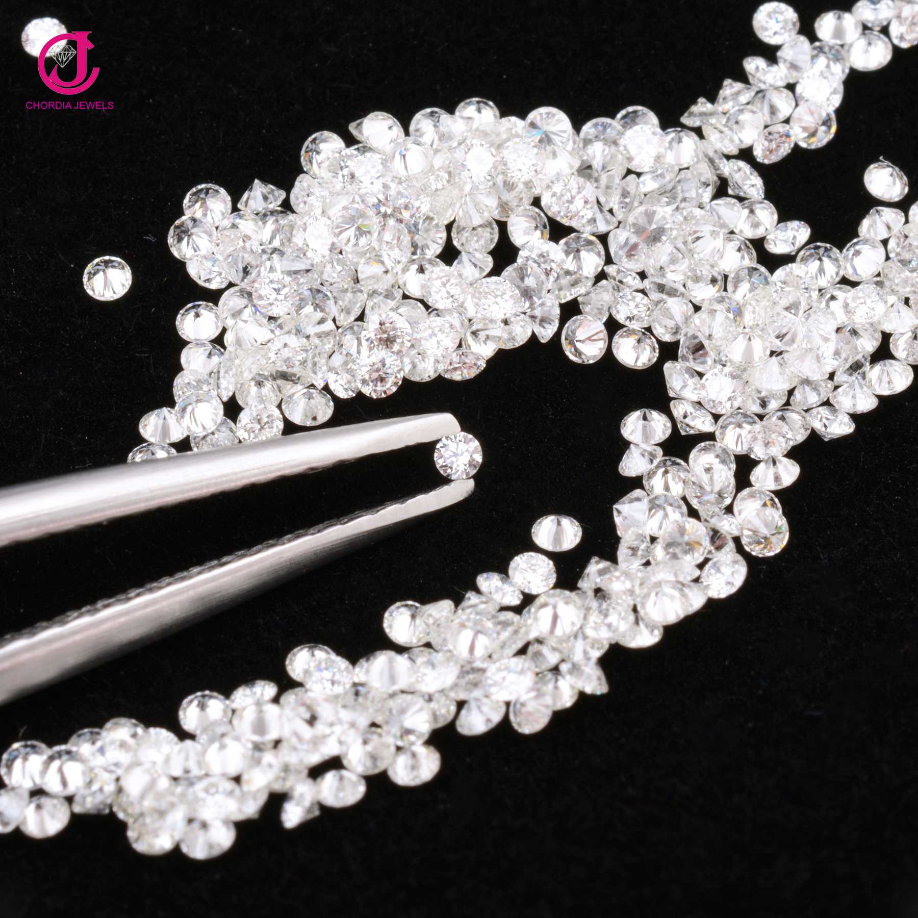 Natural SI1 Purity White Diamond Faceted Round Cut Loose Gemstone Supplier