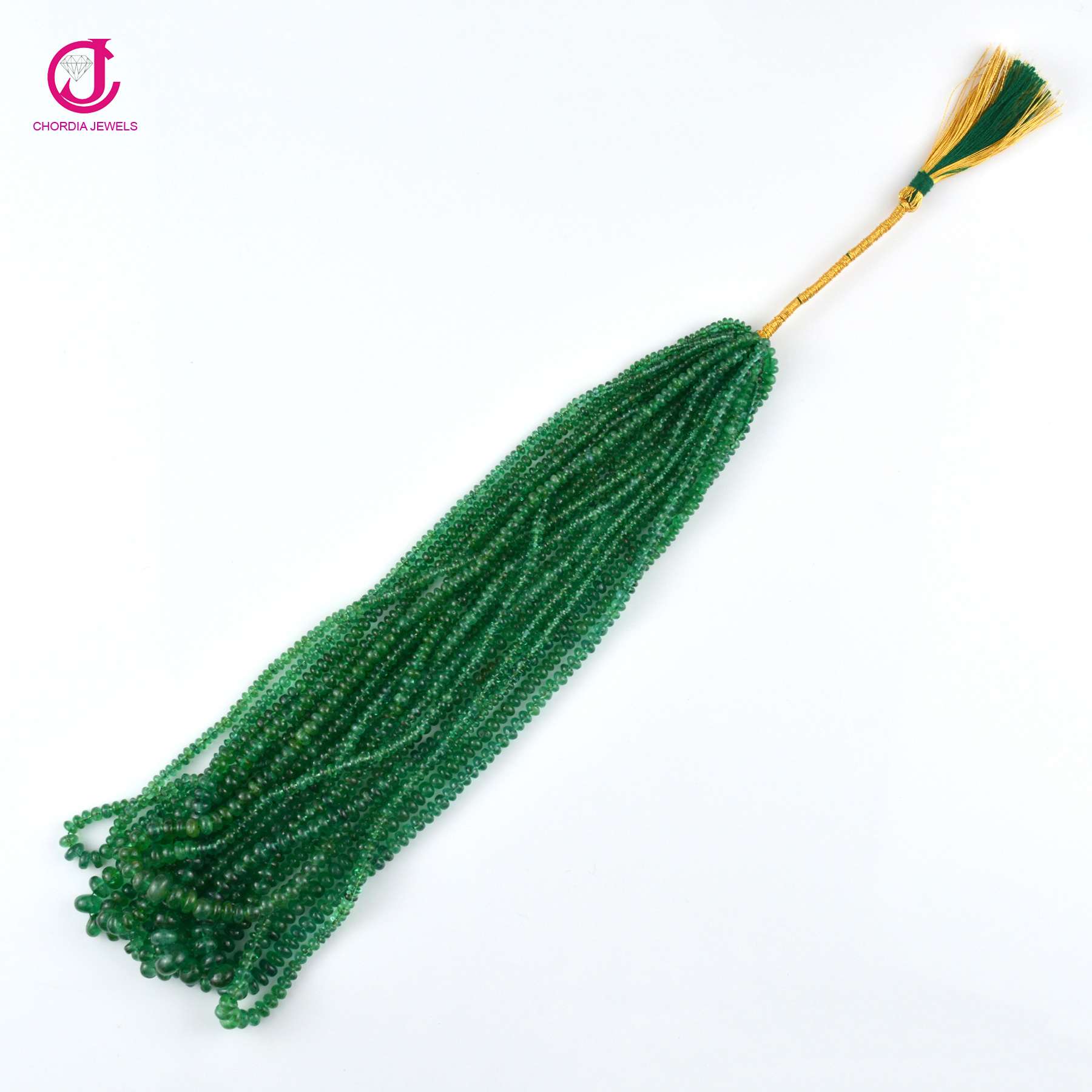 Emerald Plain Polish Beads AAA Loose Gemstone Beads For Jewelry Supplier