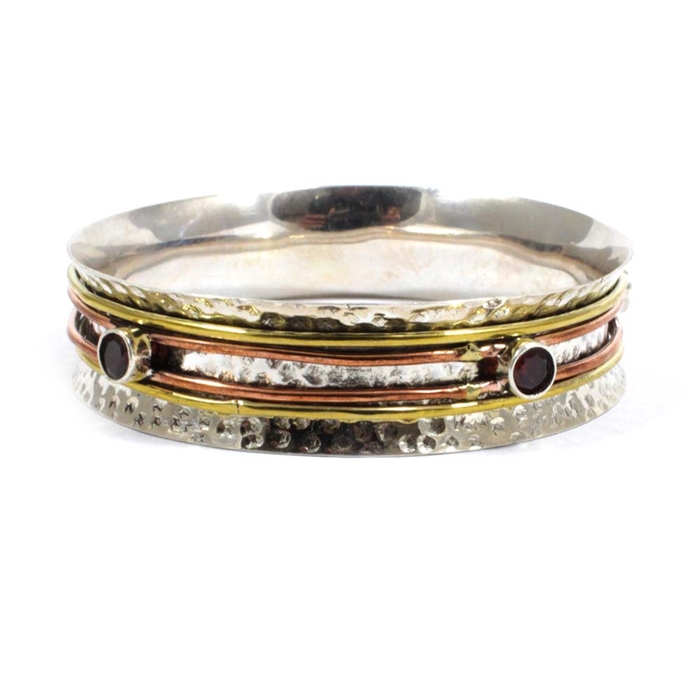 Sterling Silver With Brass and Copper Bangle Exporter