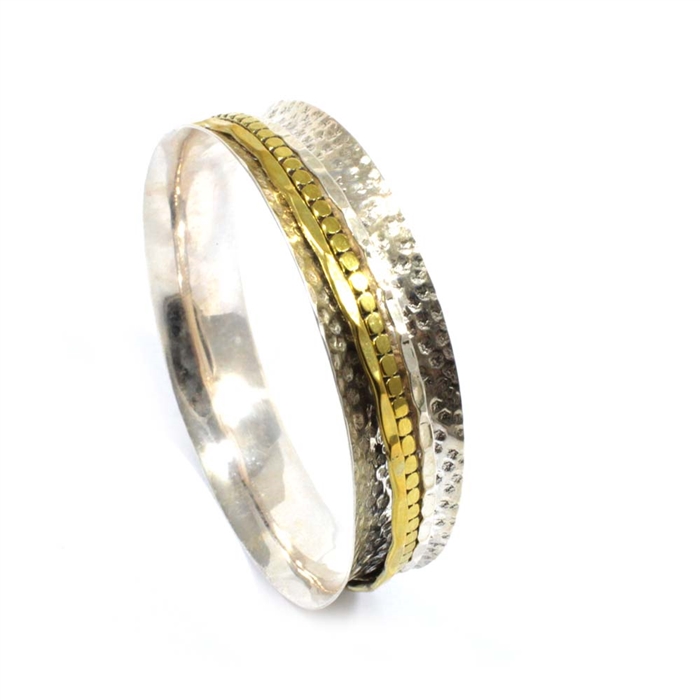 Sterling Silver With Brass Bangle Exporter