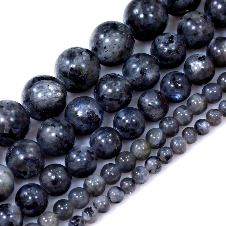Natural Labradorite Agate Round Smooth Spacer Loose Gemstones Beads Wholesaler