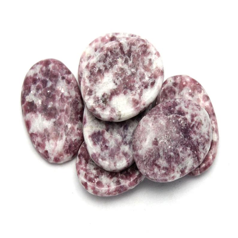 Lepidolite Worry Stone Slab Thumb Stone Palm Stone Metaphysical Wholesaler