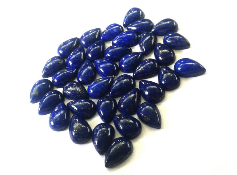 Natural Blue Lapis Lazuli Cabochon Pear Shape Lapis for jewelry Wholesaler