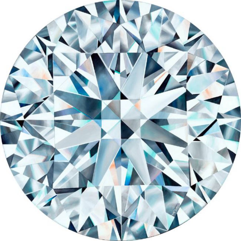 High quality round brilliant shape 0.92 G color SI1 certify 6.22  Diamond Export