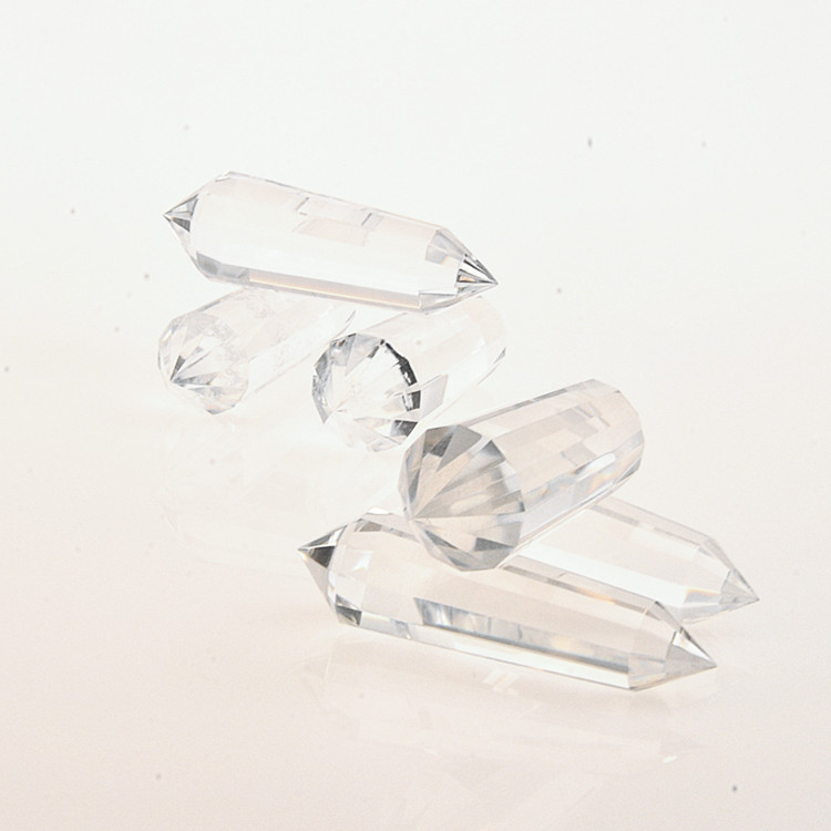 Wholesale clear Quartz Wand Obelisk Hexagonal Prism Double Points