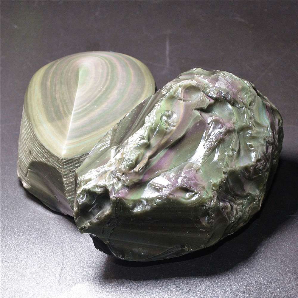 Wholesale Rainbow Obsidian Rough Stone Crafts Feng Shui Decoration