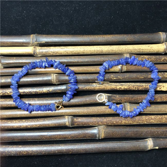 AAA Grade Tanzanite Chips Stone 8-12 MM Bracelet Gemstone Supplier
