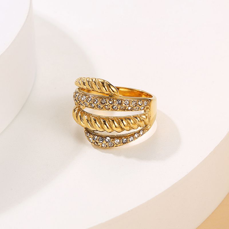 Oval Shape Raw Pvd Stone Wrap Crystal Ring For Couples Wholesaler