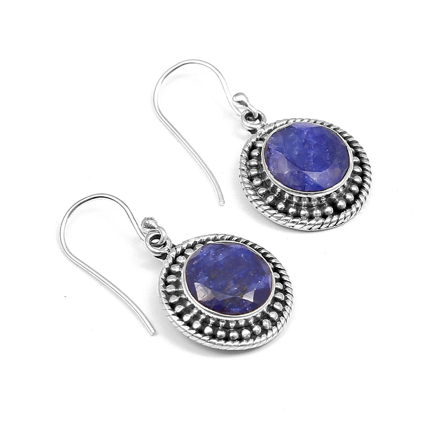 925 solid sterling silver earring, lapis lazuli earrings Manufactufacturer