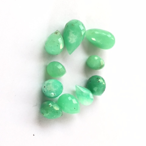 High quality drop shape natural chrysoprase supplier