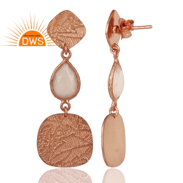 18k Rose Gold Dangle Earring Manufacturer