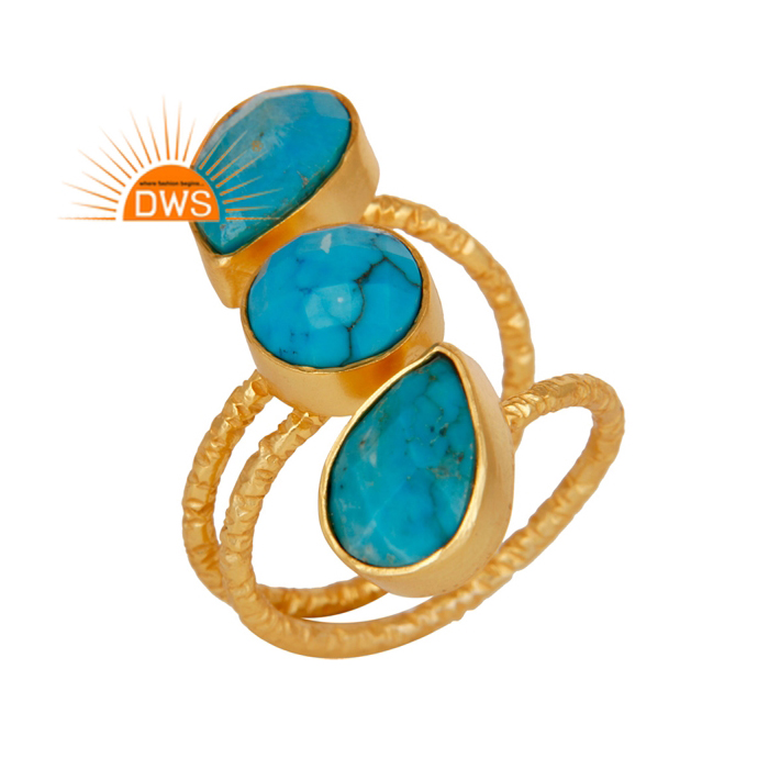 Natural Turquoise Gemstone Ring Wholesaler