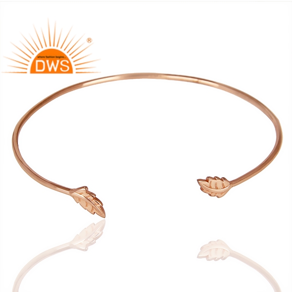 925 Silver gold plated Adjustable Bangle Supplier