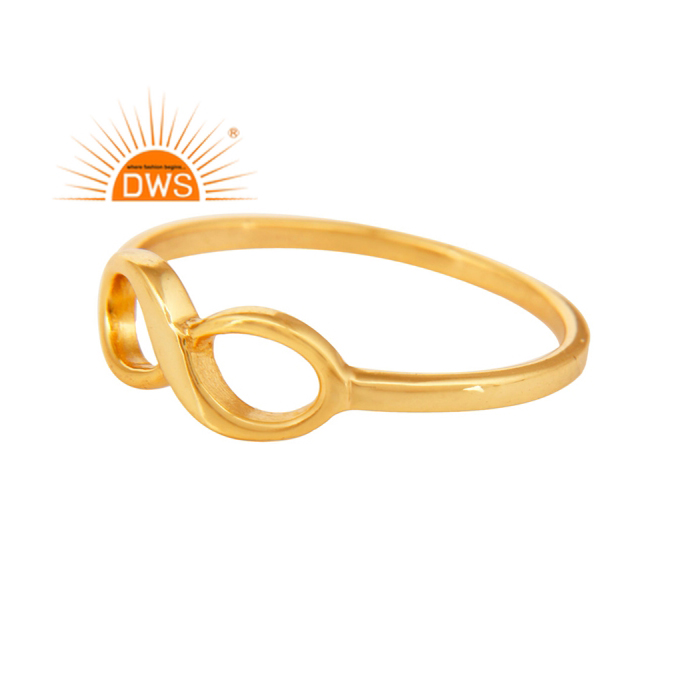 925 Silver gold plated handmade ring Supplier
