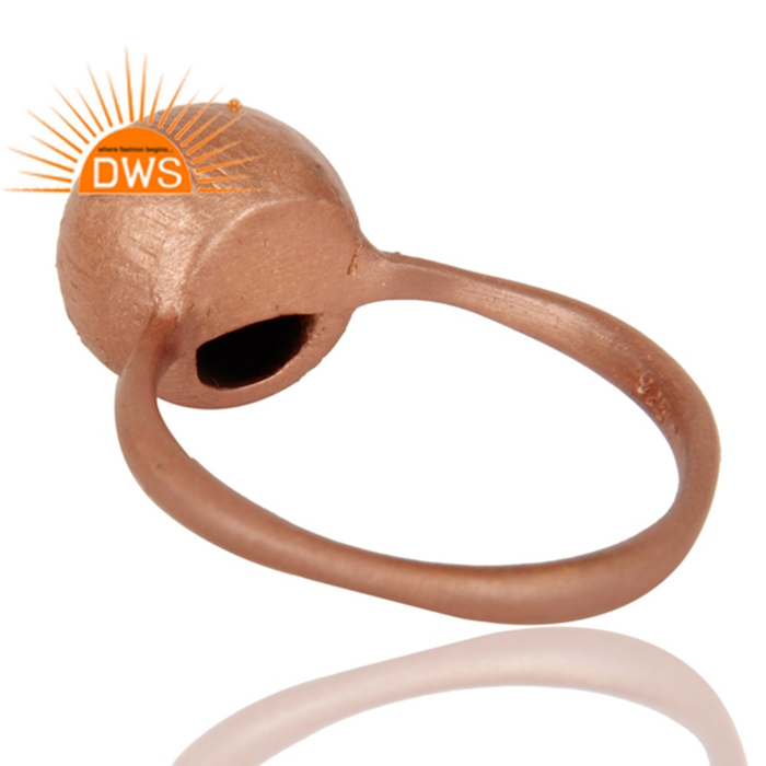 925 Silver 18k Rose Gold Stacking Ring Supplier