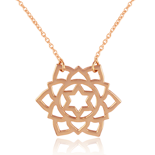 Chakra Designer Plain Silver Chain Pendant Jewelry Exporter