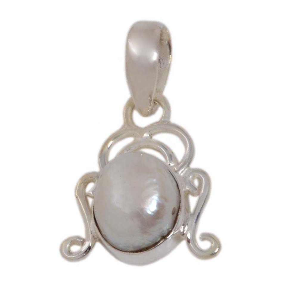 Natural Pearl 925 Sterling Silver Pendant Exporter