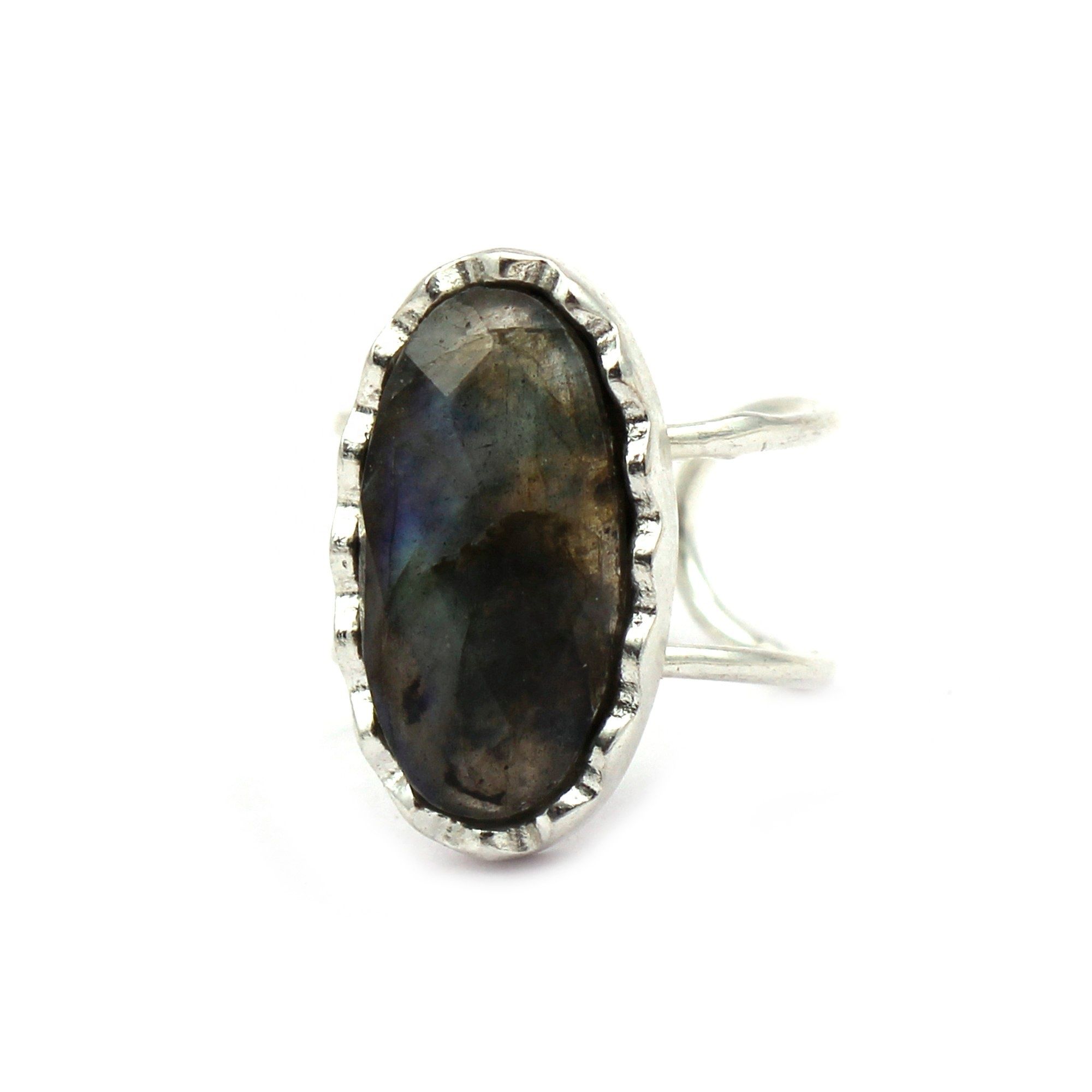 Gemstone Labradorite Silver Plated Oval Shape Handmade Manufacture