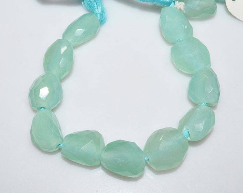 Wholesaler of   natural aqua chalcedony beads