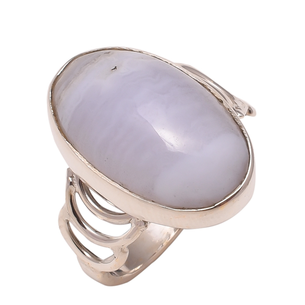 Wholesale 925 sterling silver and gemstone jewelry blue lace agate gemstone