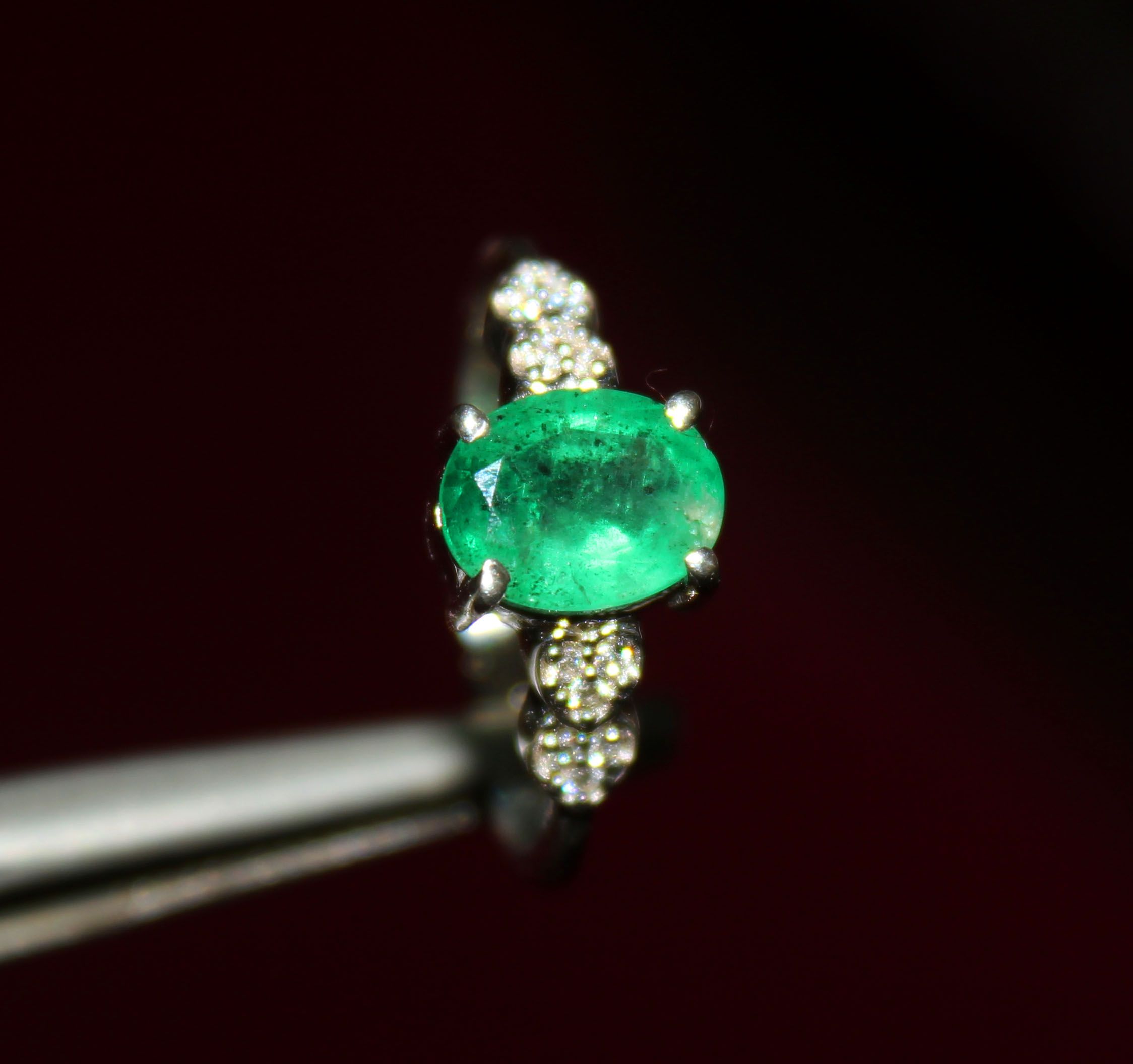 Wholesale sterling silver and gemstone boho ring jewelry emerald gemstone