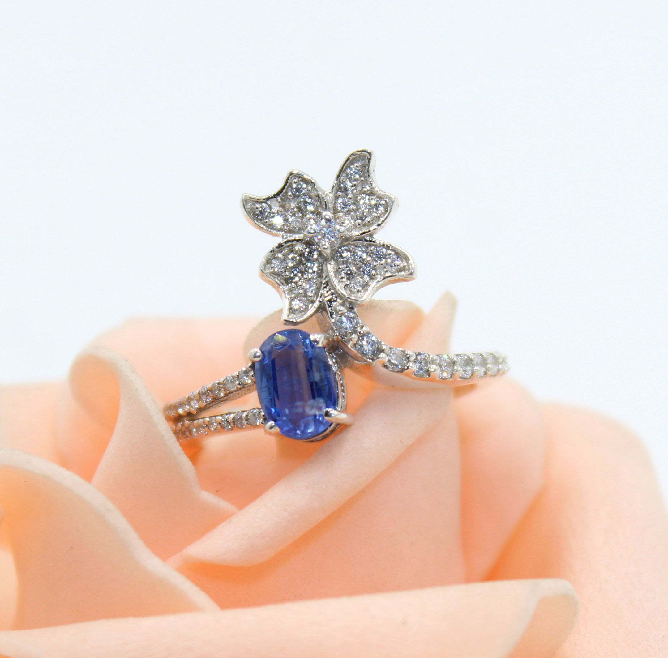 Wholesale sterling silver and gemstone boho ring jewelry kyanite gemstone