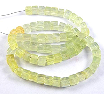 Wholesale cube box shape heishi spacer beads natural prehnite beads