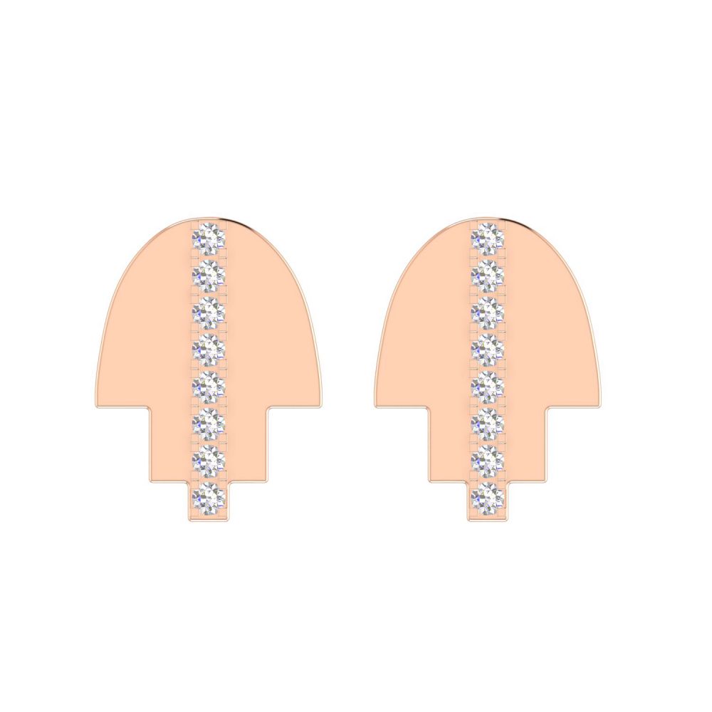Natural Pave Diamond Hand Style Stud Earrings Made In 18k Solid White Supplier