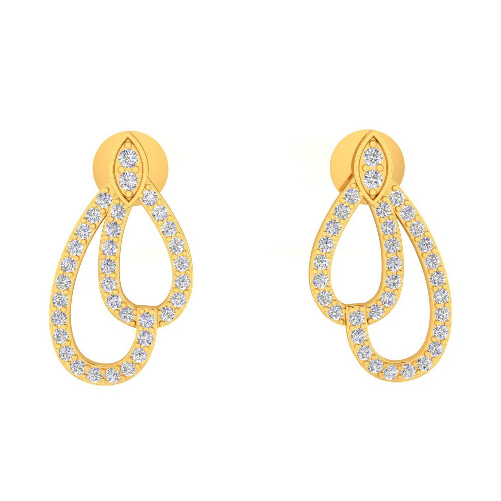 Daily Wear Diamond Marquise Stud Earrings Made In 18k Stud Earrings Manufacturer