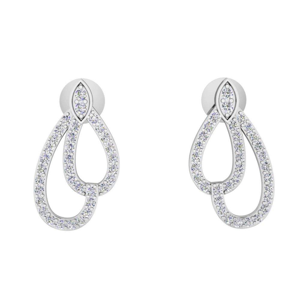 Daily Wear Diamond Marquise Stud Earrings Made In 18k Stud Earrings Manufacturer