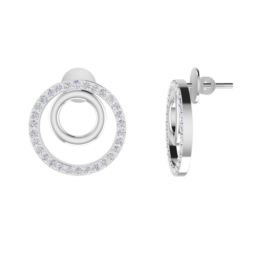 Daily Wear Studs Diamond Round Stud Earrings Made In Stud Earrings Manufacturer