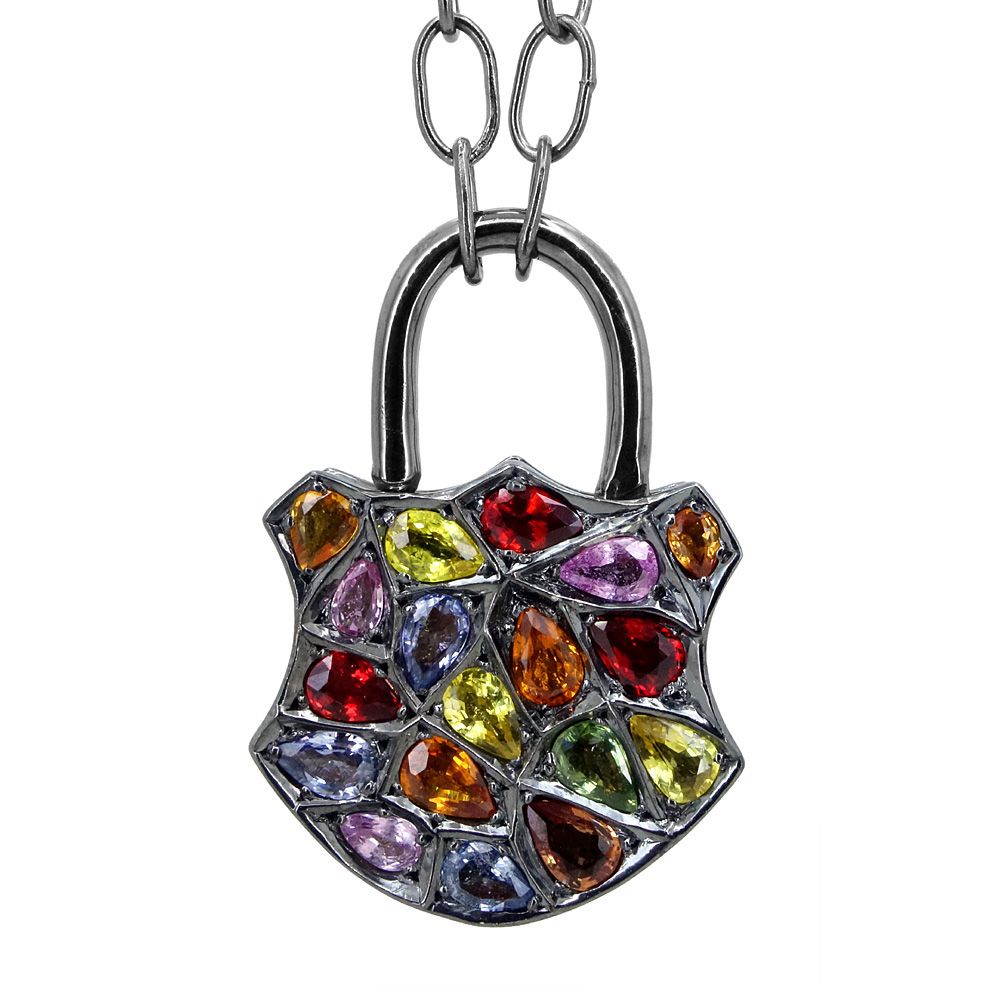 Wholesaler  925 Silver  Fashion Solid Silver Diamond Fine Designer Padlock