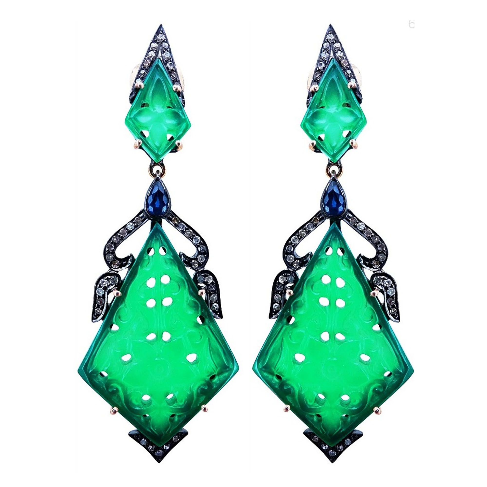 Dangle Earrings Silver CZ Leaf  Drop Earrings 925 Sterling Silver supplier