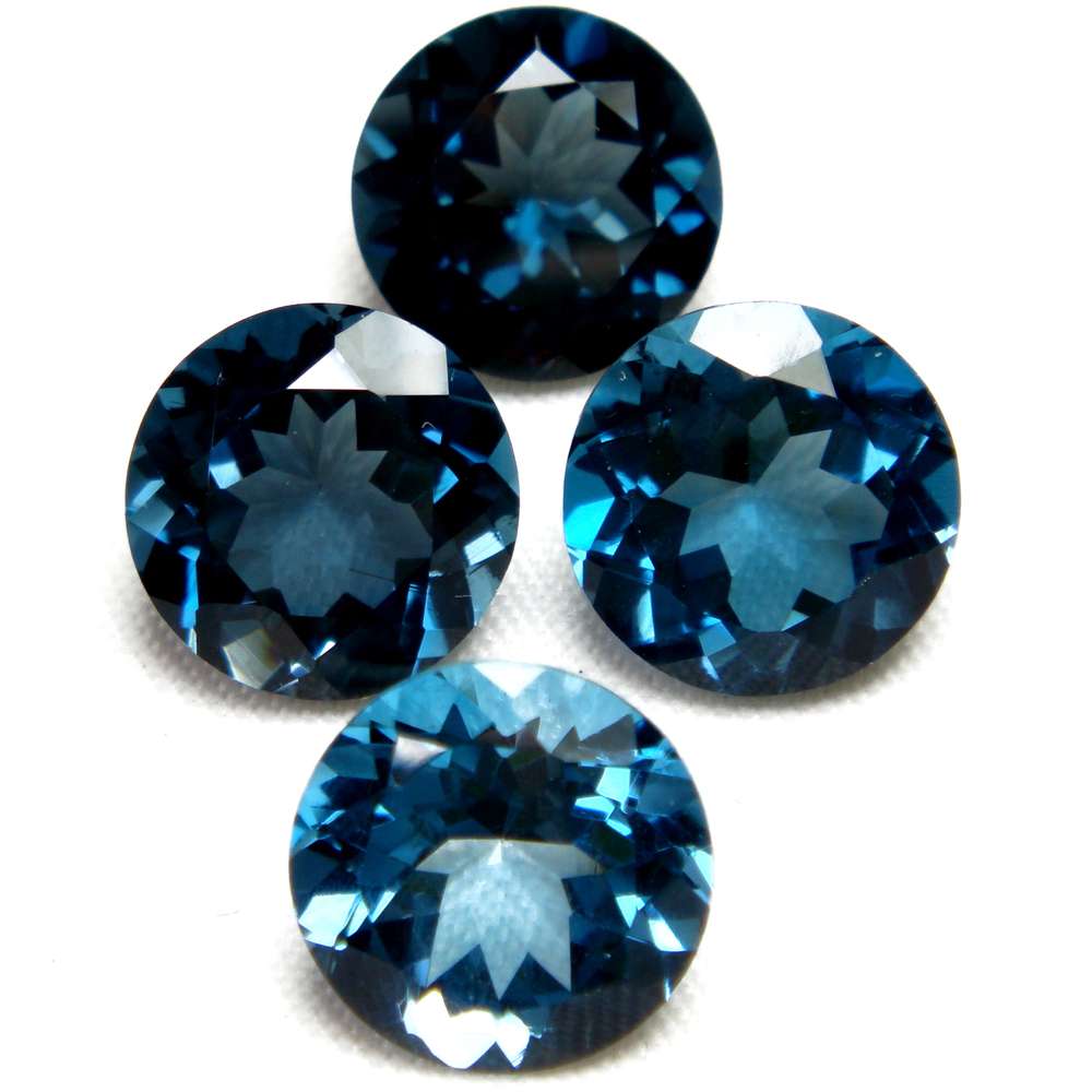 London Blue Topaz Faceted Cut Gemstone Supplier