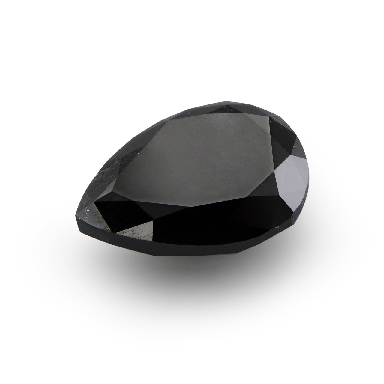 Fancy Pear cut Natural Black Diamond AAA Quality For Diamond Jewelry supplier