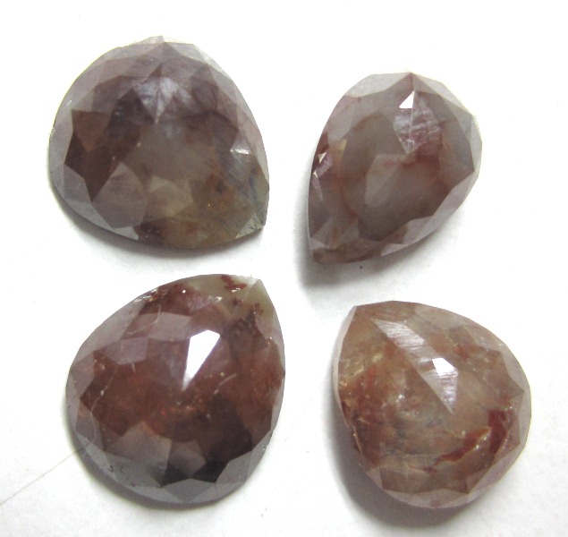 Mixed Color Natural Opaque Rose Cut  Raw Diamonds, salt and pepper supplier