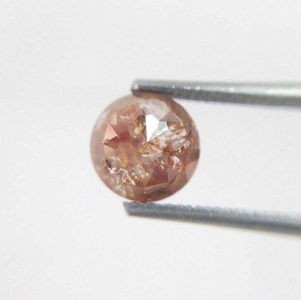 Natural Brown Opaque Clarity Round Loose Icy Diamonds supplier