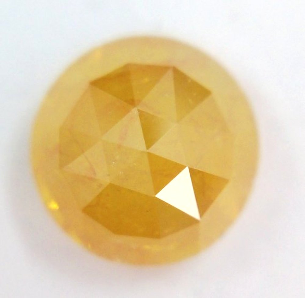 Natural Yellow Round Rose Cut Icy Loose Diamonds From Indian Manufacturer