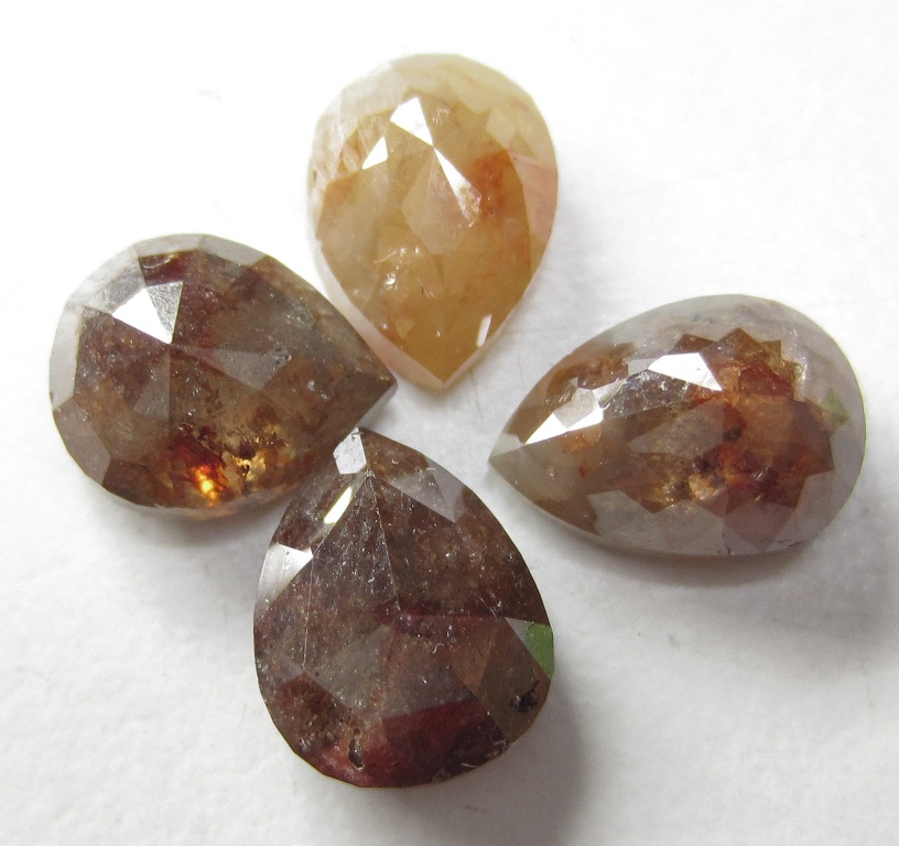 Natural genuine rose cut color diamonds from diamonds manufacturer