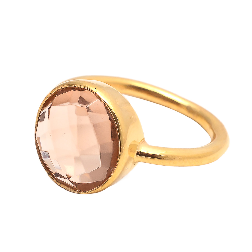Champagne Shape ring filled ring gemstone Ring Supplier