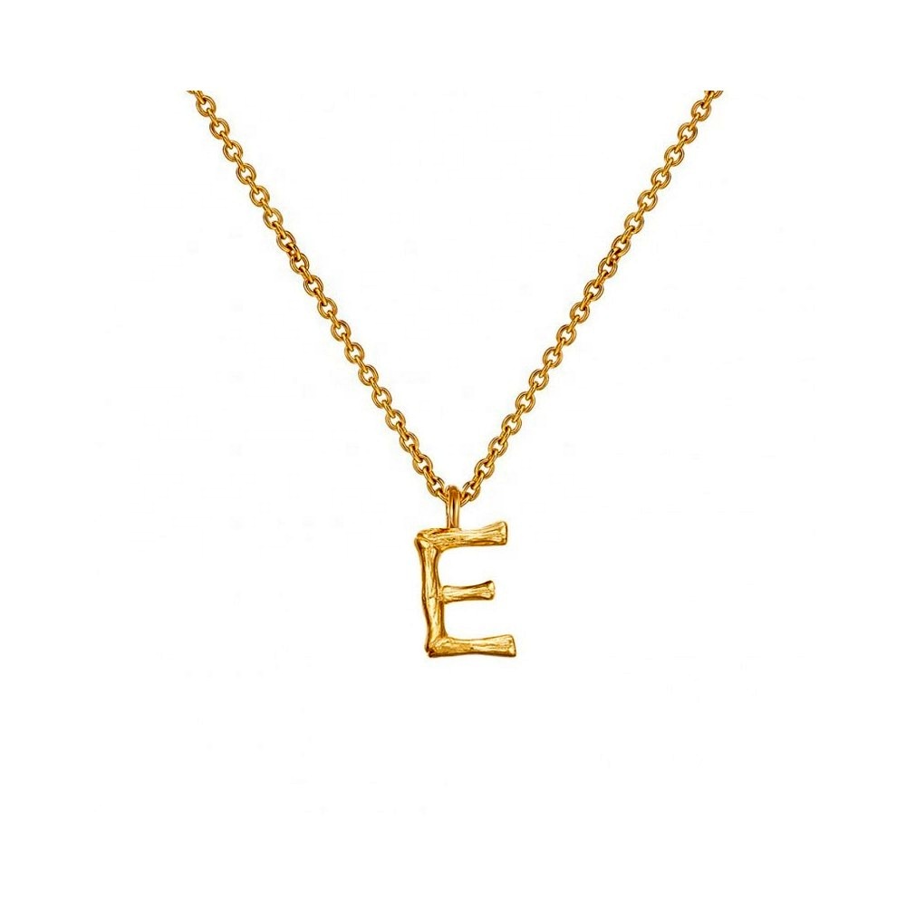 Wholesale E Letter charm Necklace