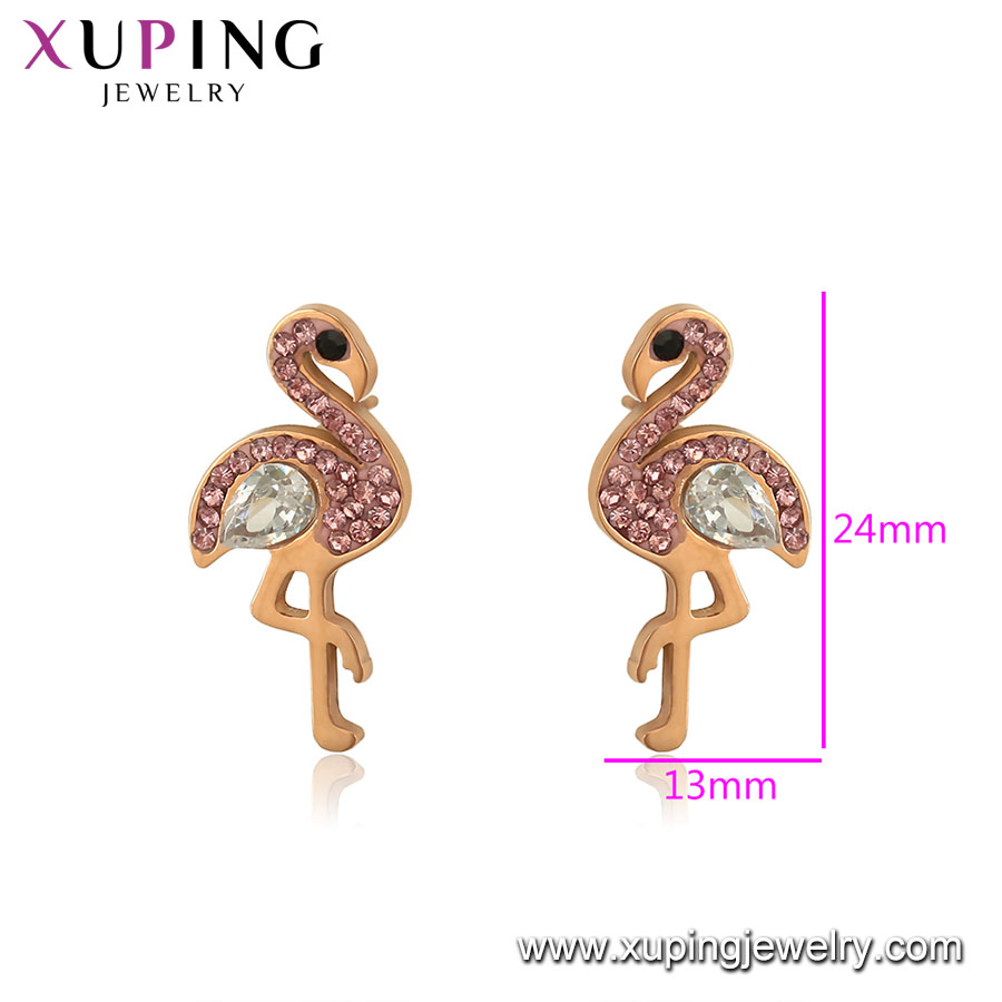 Stainless steel jewelry animals rose gold color stud earrings Exporter