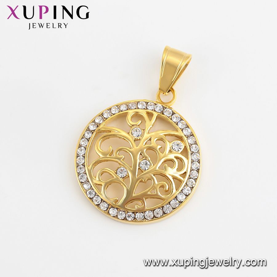 24K Gold color tree shape stainless steel pendant Exporter