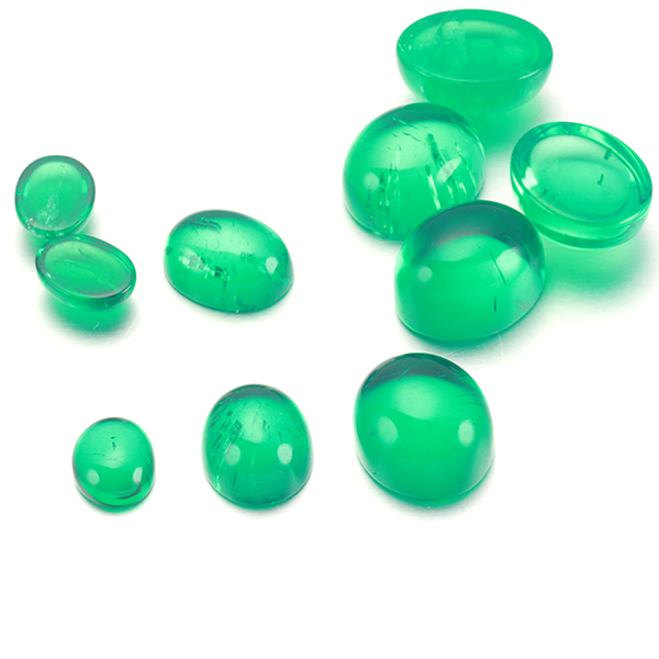 Wholesale price per carat flat bottom cabochon synthetic Gemstone