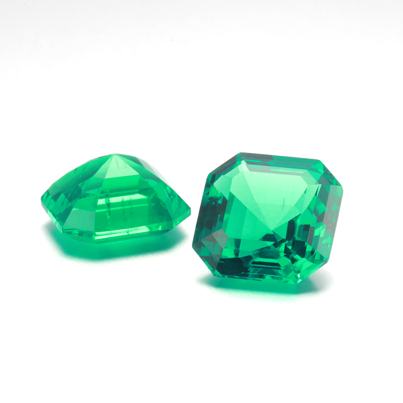 Wholesale Fancy Cut Asscher Emerald HD Emerald Gemstone