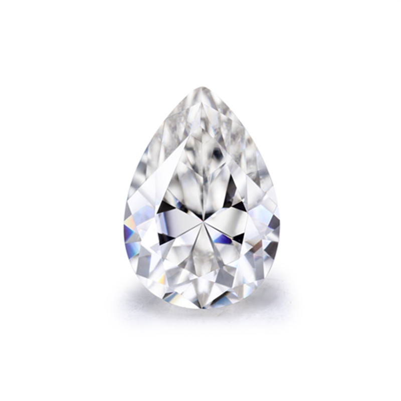 Pear brilliant cut super white moissanite diamond Supplier